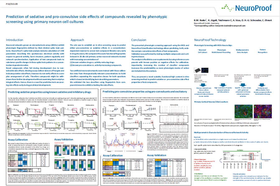 2014 SFN Poster Bader Prediction of sedative and pro-consulsive in primary neurons