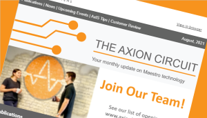 August 2021 Axion Circuit Newsletter - MEA and impedance news