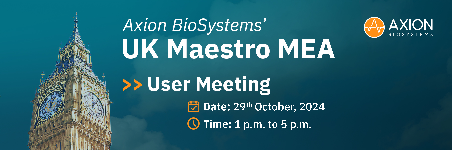 Axion Bio UK Maestro MEA User Meeting