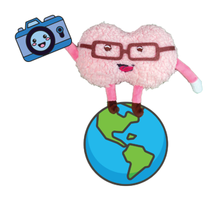 mini-brain travels the world for pictures