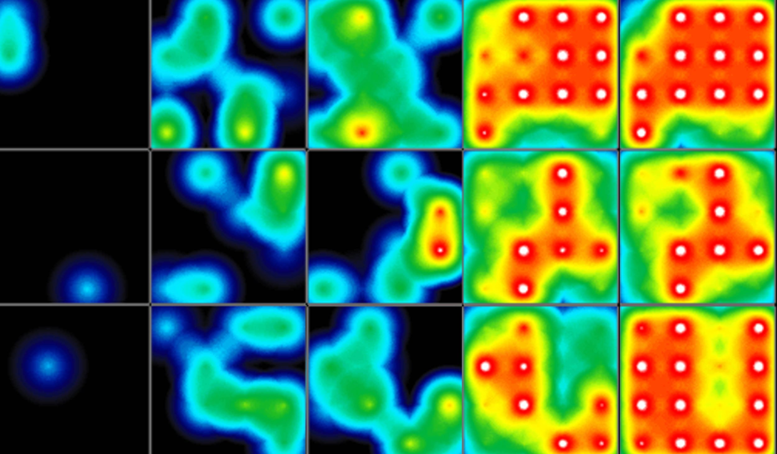 Heat map of cardiomyocytes beating