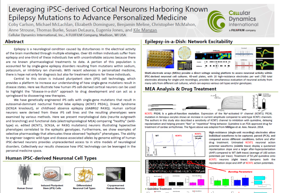 2016 SFN Poster Carlson iPSC-derived cortical neurons with epilepsy mutations