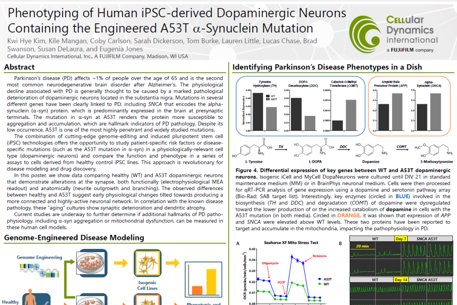 2016 SFN Poster Kim Phenotyping of human iPSC-derived dopaminergic neurons