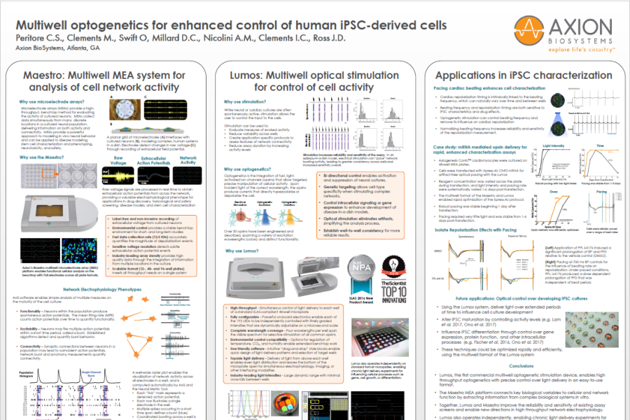 2017 ISSCR poster multiwell optogenetics for enhanced control of human iPSC-derived neurons