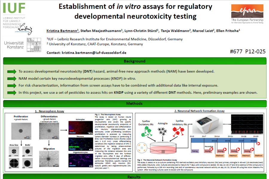 Psoter 2019 establishment of in vitro for neurotoxicology assessment