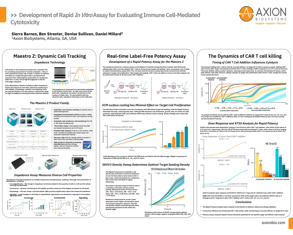 Development of Rapid In Vitro Assay for Evaluating Immune Cell-Mediated Cytotoxicity