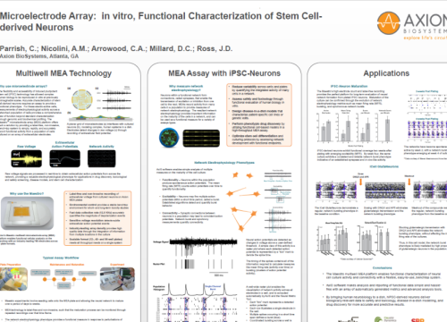 2016 ISSCR Poster Parrish Microelectrode array in vitro stem cell derived neurons