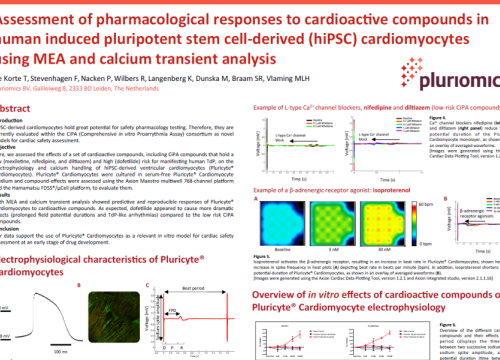 2016 Nanion Poster Dekorte  Pharmacological response to cardioactive compounds in hiPSC-CMs
