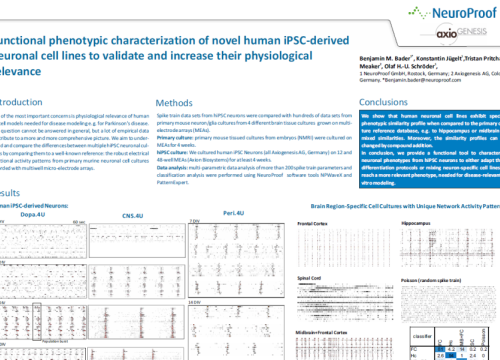 2016 NRDT Poster Bader Functional phenotypic characterization of novel human iPSC-derived neurons