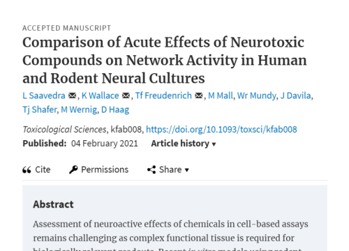 2021 publication hiPSC-derived neurons and neurotoxicity