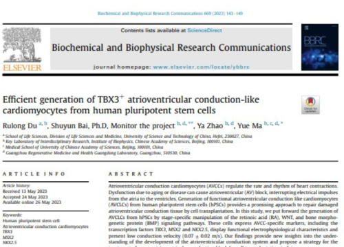 Biochemical and Biophysical Research Communications, 26 May 2023