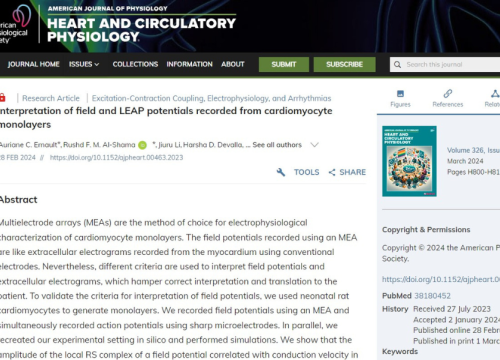 Heart and Circulatory Physiology, 28 Feb 2024