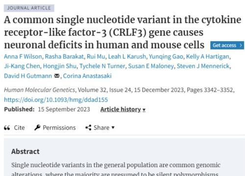 Human Molecular Genetics, 15 December 2023