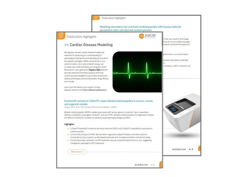  Cardiac Disease Modeling Publication Highlight