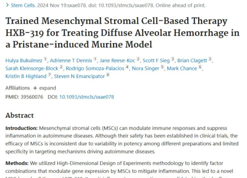 Stem Cells, 19 November 2024
