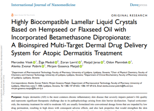 International Journal of Nanomedicine, 12 November 2024