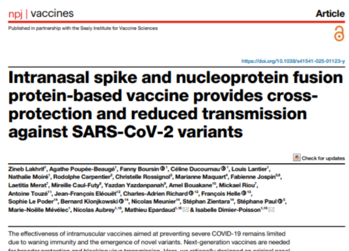 npj Vaccines, 18 April 2025