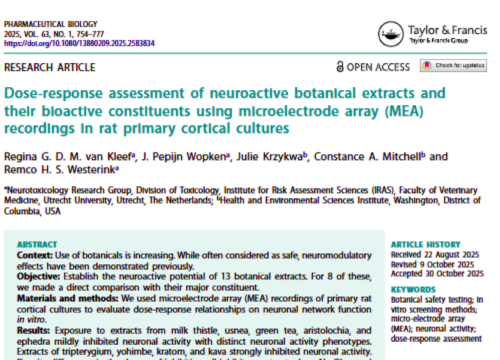 Pharmaceutical Biology, 07 November 2025