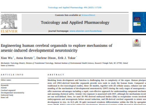 Toxicology and Applied Pharmacology, 20 January 2025