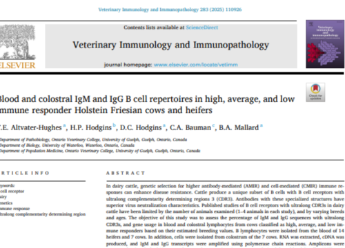 Veterinary Immunology and Immunopathology, 28 March 2025